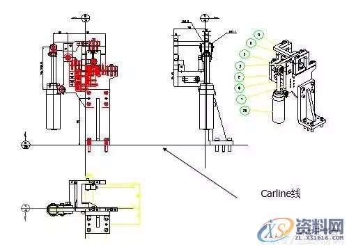 分享自动化焊装夹具设计方案，干货满满！一、工艺分析流程二、夹具三维建模三、二维转图及尺寸标注四、零件加工流程五、气路分析,坐标,标注,图纸,加工,第9张