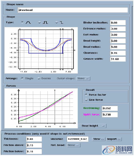 分享模具中的拉延筋布置及作用,成型,圆角,工艺,板料,第2张