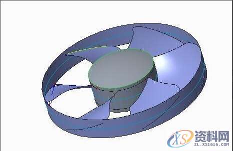 Pro/E产品设计：电风扇扇叶的设计方法Pro/E产品设计：电风扇扇叶的设计方法,设计培训,圆柱,一个,第11张