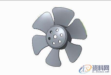 Pro/E产品设计：电风扇扇叶的设计方法Pro/E产品设计：电风扇扇叶的设计方法,设计培训,圆柱,一个,第14张