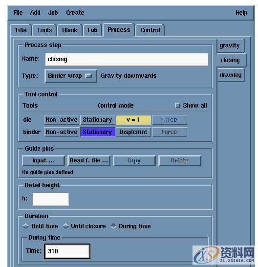 AutoForm R3.1 单动和双动过程参数设置1. 双动过程位置和运动关系设置2. 单动过程位置和运动关系设置,AutoForm R3.1 单动和双动过程参数设置,设置,第9张
