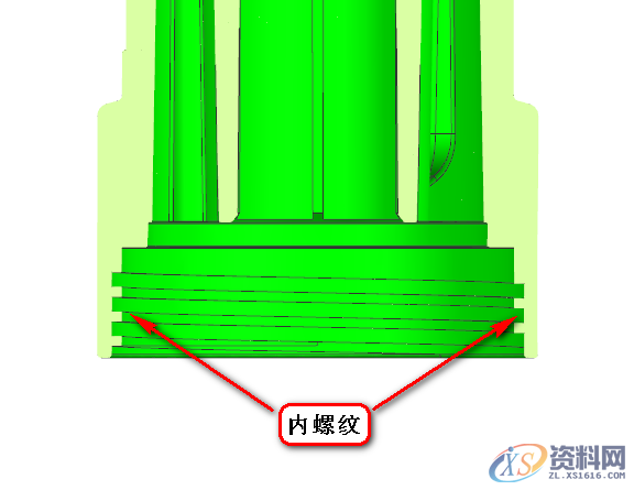 UG模具设计螺纹模的螺纹轴、细长行位的冷却方法,UG模具设计，螺纹模的螺纹轴，或者细长行位的冷却做法,螺纹,模具设计,冷却,第2张