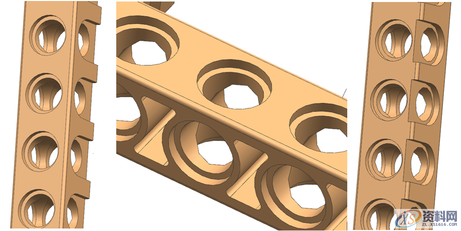 四面贯孔为了防止滑块抽芯产生尖角，所以采用四面斜顶抽芯 ...,四面贯孔为了防止滑块抽芯产生尖角，所以采用四面斜顶抽芯,模具,样式,模架,采用,第2张