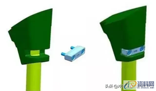 模具倒扣大，斜顶角度如何办？,模具倒扣大，斜顶角度如何办？真难住了,机构,设计,产品,第3张