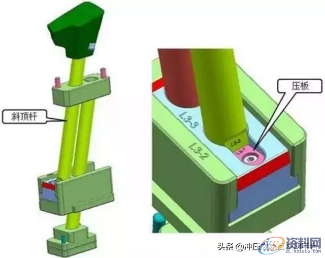 模具倒扣大，斜顶角度如何办？,模具倒扣大，斜顶角度如何办？真难住了,机构,设计,产品,第6张