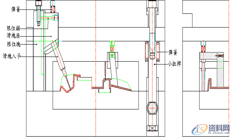 25类滑块经典结构：滑块+滑块、滑块+斜顶、滑块+顶针,25类滑块经典结构：滑块+滑块、滑块+斜顶、滑块+顶针,结构,进行,机构,第16张
