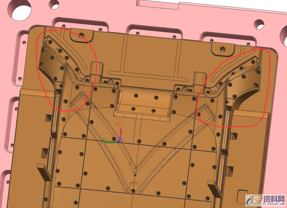 为了确保产品进胶平衡，在产品上面做附助流道样式,为了确保产品进胶平衡，在产品上面做附助流道样式,样式,流道,产品,模具设计,第5张