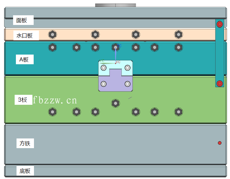 塑胶模具三板模时，水口板上面为什么要追加水路，目的有哪些？,塑胶模具三板模时，水口板上面为什么要追加水路，目的有哪些？,设计,产品,模具,第3张