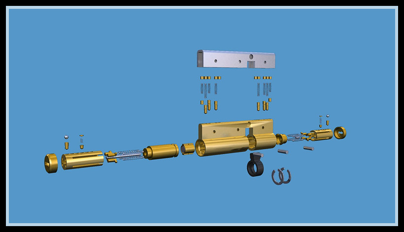 钱进锁结构3D图解(图文教程),钱进锁结构3D图解,结构,第11张