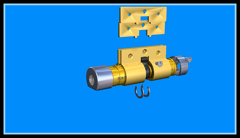 安防铁架锁结构3D图解(图文教程),安防铁架锁结构3D图解,结构,第7张
