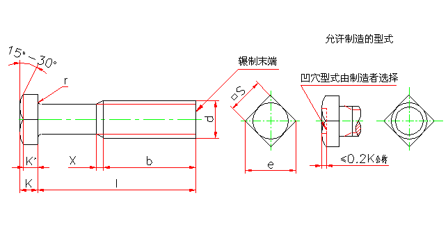 小方头螺栓 B级(GB 35-88)(图文教程),小方头螺栓_B级(GB_35-88),采用,螺纹,性能,第1张