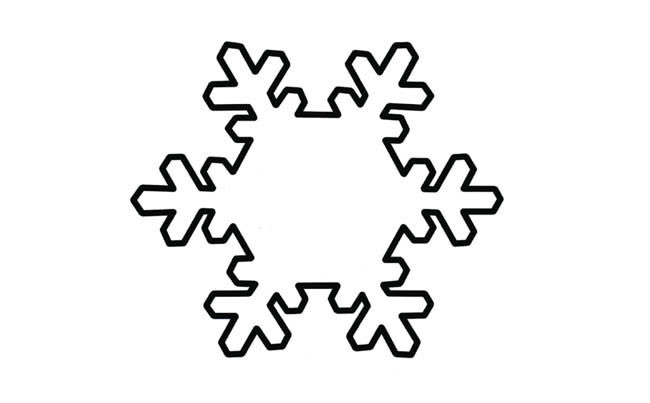 圣诞雪花简笔画图片(图文教程),圣诞雪花简笔画图片,画图,第5张