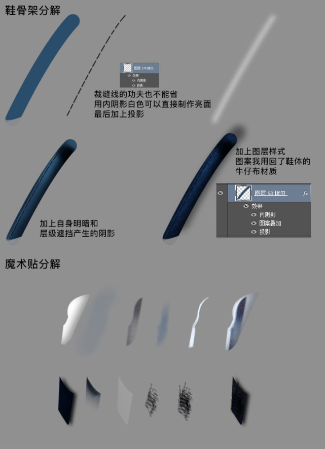 Photoshop制作一双厚实的凉鞋(图文教程),Photoshop制作一双厚实的凉鞋,结构,完成,角度,第19张