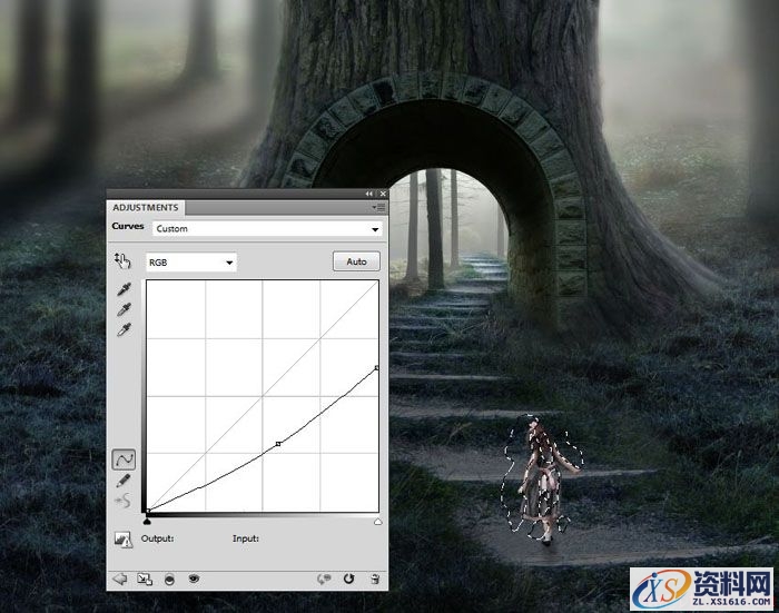PS合成小孩走入奇幻森林场景教程(图文教程),PS合成小孩走入奇幻森林场景教程,设计,一般,选择,第54张