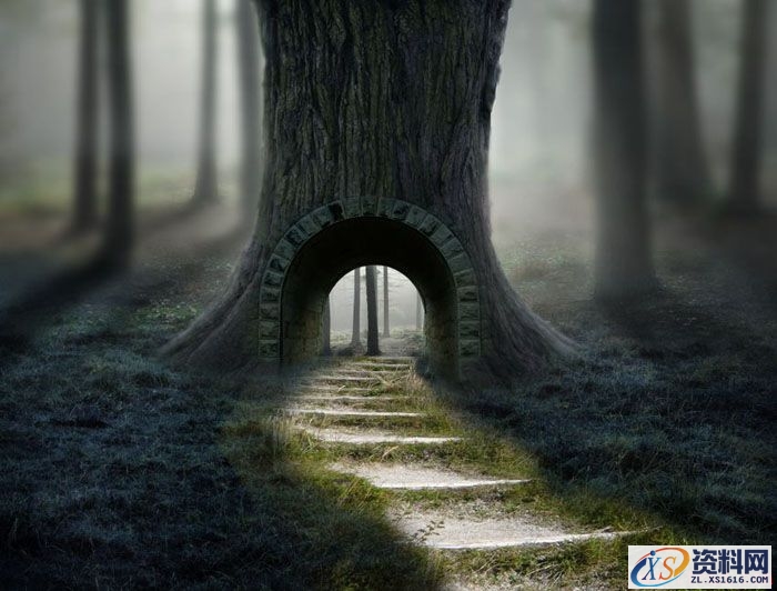 PS合成小孩走入奇幻森林场景教程(图文教程),PS合成小孩走入奇幻森林场景教程,设计,一般,选择,第38张