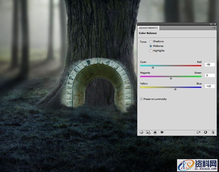 PS合成小孩走入奇幻森林场景教程(图文教程),PS合成小孩走入奇幻森林场景教程,设计,一般,选择,第37张