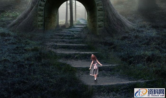 PS合成小孩走入奇幻森林场景教程(图文教程),PS合成小孩走入奇幻森林场景教程,设计,一般,选择,第52张