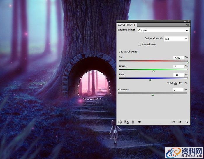 PS合成小孩走入奇幻森林场景教程(图文教程),PS合成小孩走入奇幻森林场景教程,设计,一般,选择,第74张