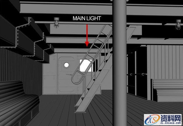 3dsMax渲染船舱内光影(图文教程),3dsMax渲染船舱内光影,结构,尺寸,选择,第2张