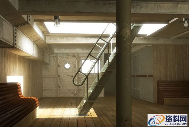 3dsMax渲染船舱内光影(图文教程),3dsMax渲染船舱内光影,结构,尺寸,选择,第8张