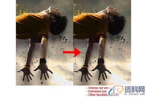 PS特效教程：打造人物图片分解消失的效果,采用,设计,产品,第9张