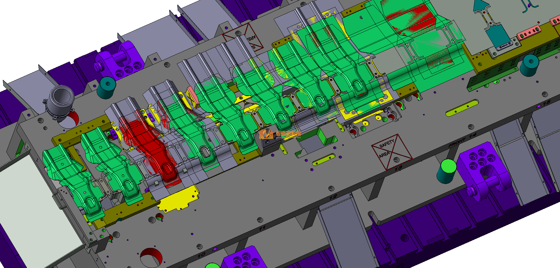 VISI五金汽车模具结构图纸0018,模具,结构,NeadPay,第1张