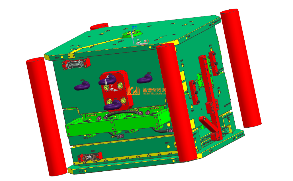 塑胶汽车模具设计结构图纸0014,NeadPay,设计,模具,第2张