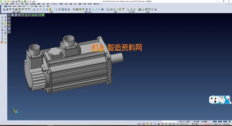 GYS富士伺服电机3D模型,XSMJGZ_SW_0014.png,NeadPay,模型,第1张